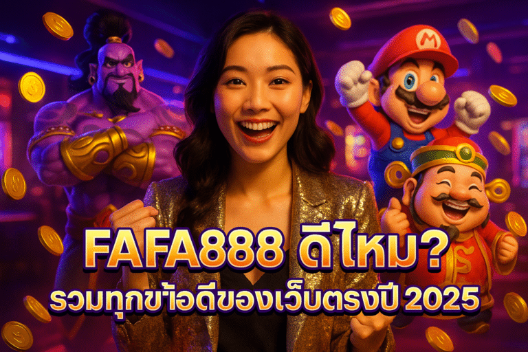 FAFA888 ดีไหม? รวมทุกข้อดีของเว็บตรงปี 2025