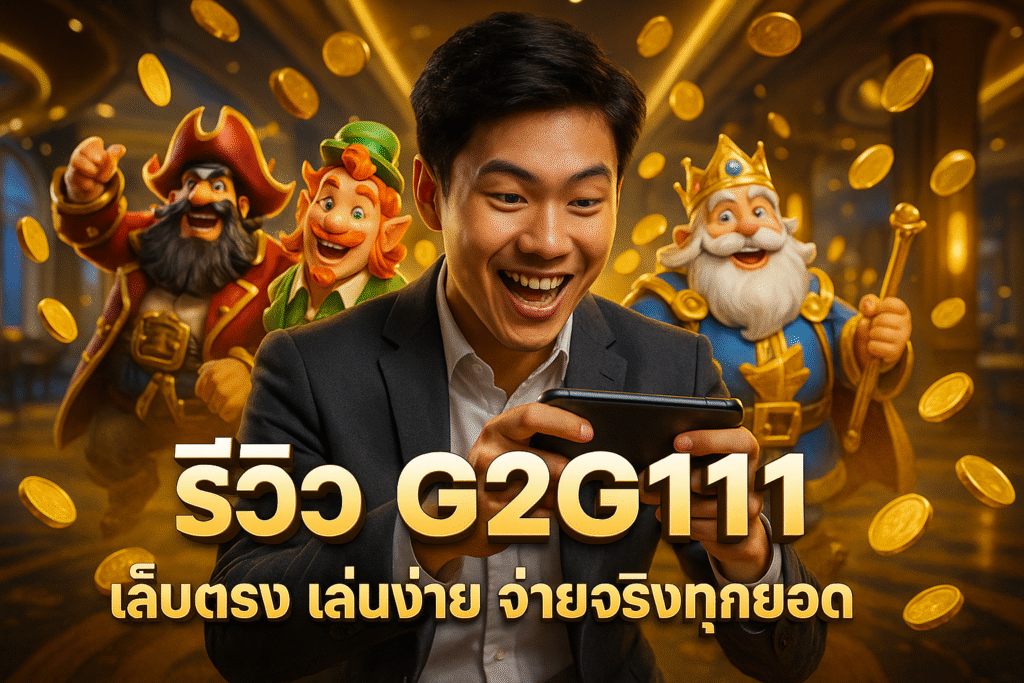 รีวิว G2G111 เว็บตรง เล่นง่าย จ่ายจริงทุกยอด