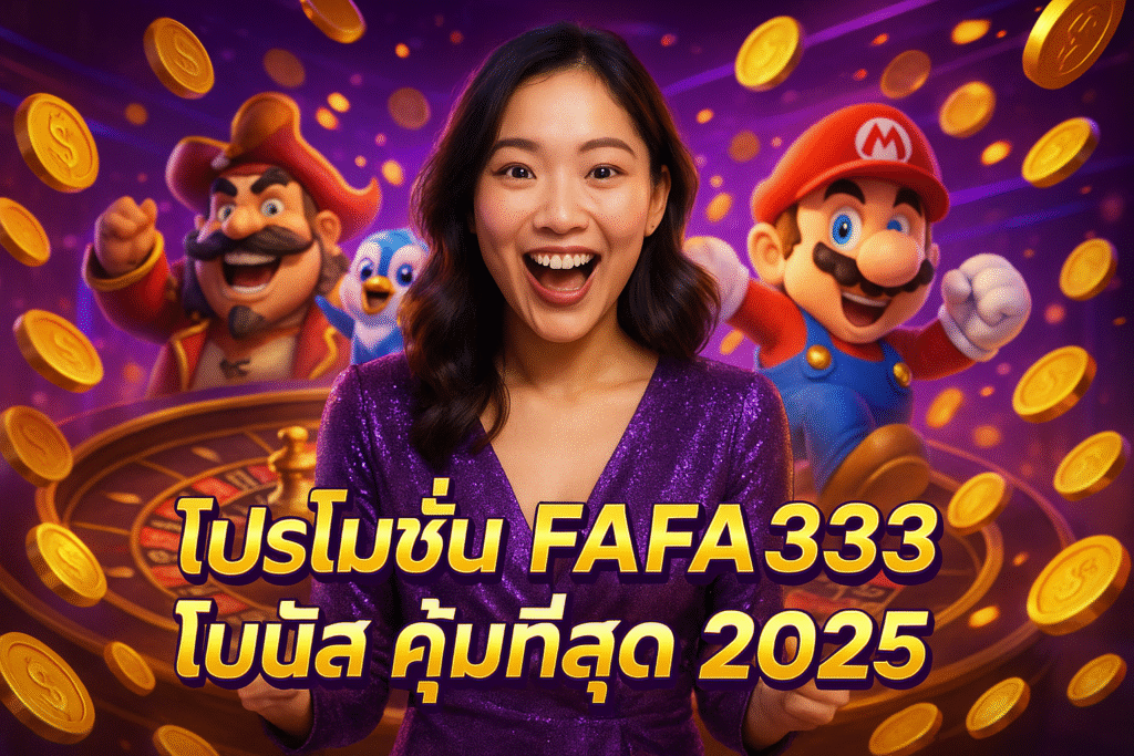 โปรโมชั่น FAFA333 โบนัส คุ้มที่สุด 2025